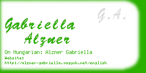 gabriella alzner business card